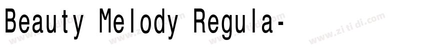 Beauty Melody Regula字体转换
